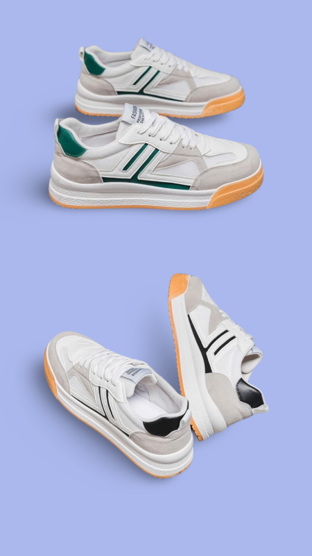 Men's Sneakers (Size-42) - Modern High-Top Design, Lightweight Athletic Shoes for Everyday Style