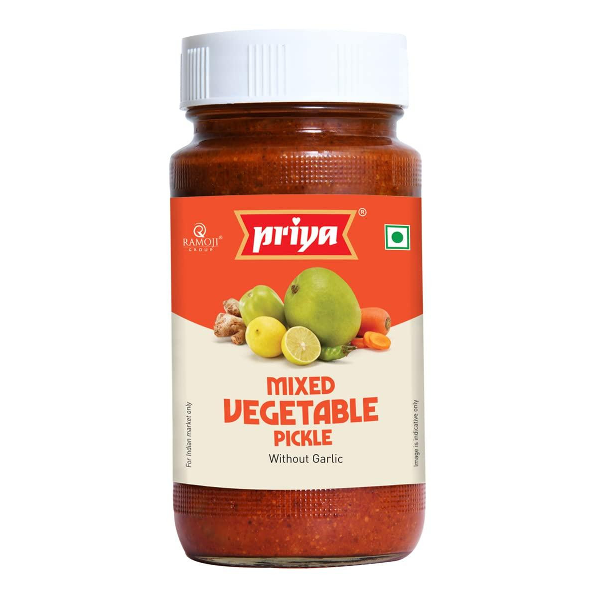 PRIYA MIX. VEGITABLE PICKLE 300GM