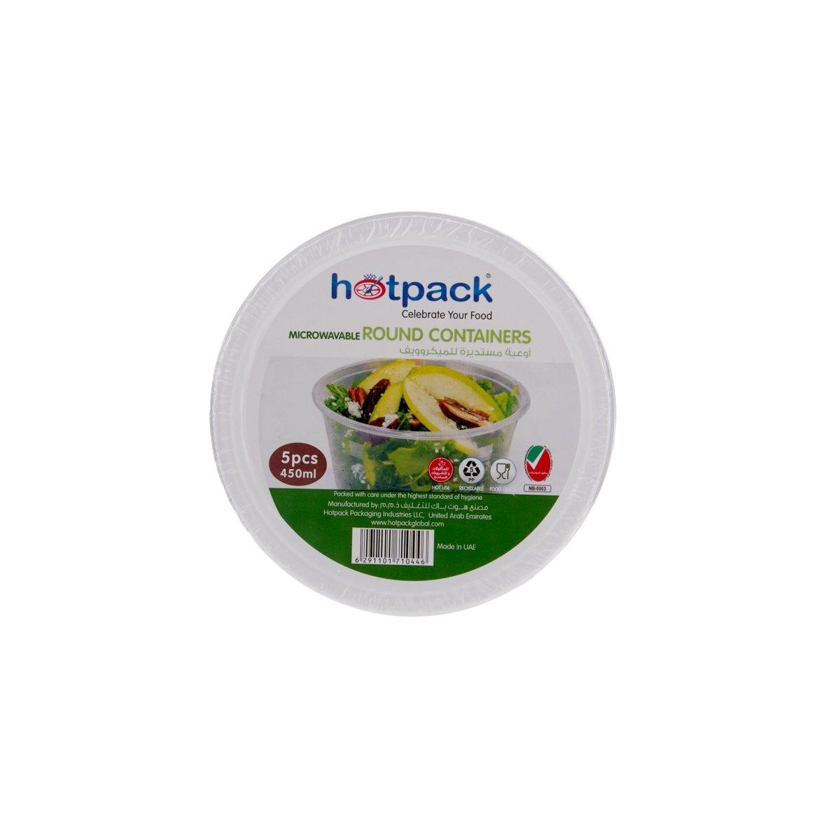 TOTAL PACK MICROWAVE CONT 5 PCS 450ML