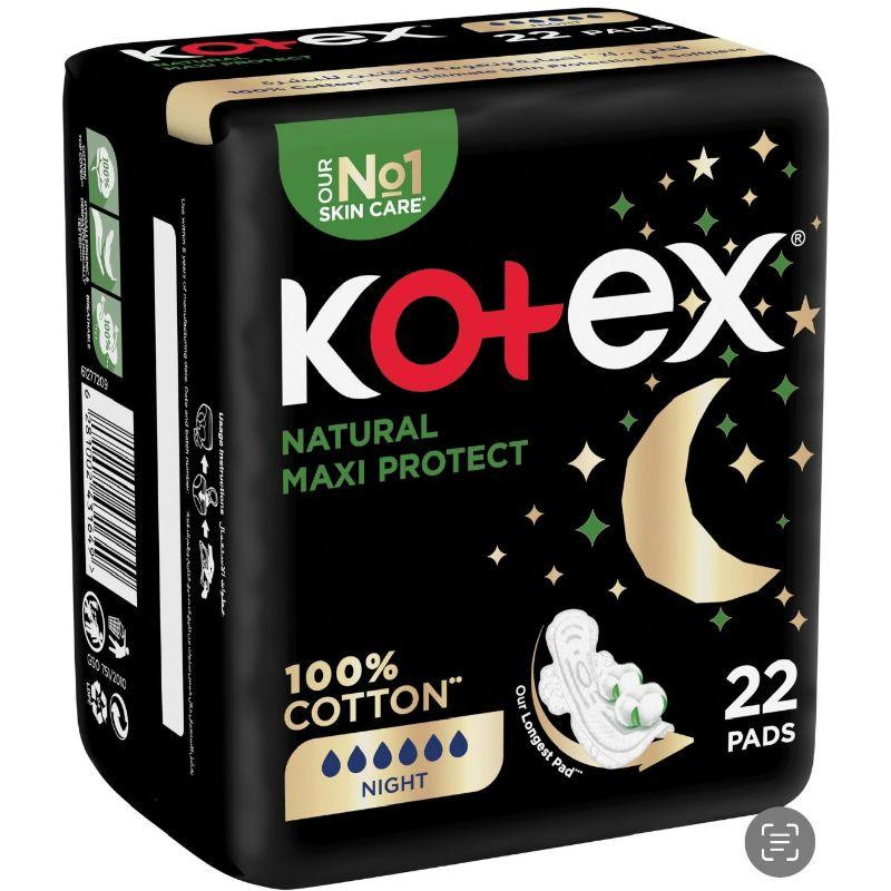 KOTEX MAXI THICK NATURAL NIGHT 22S