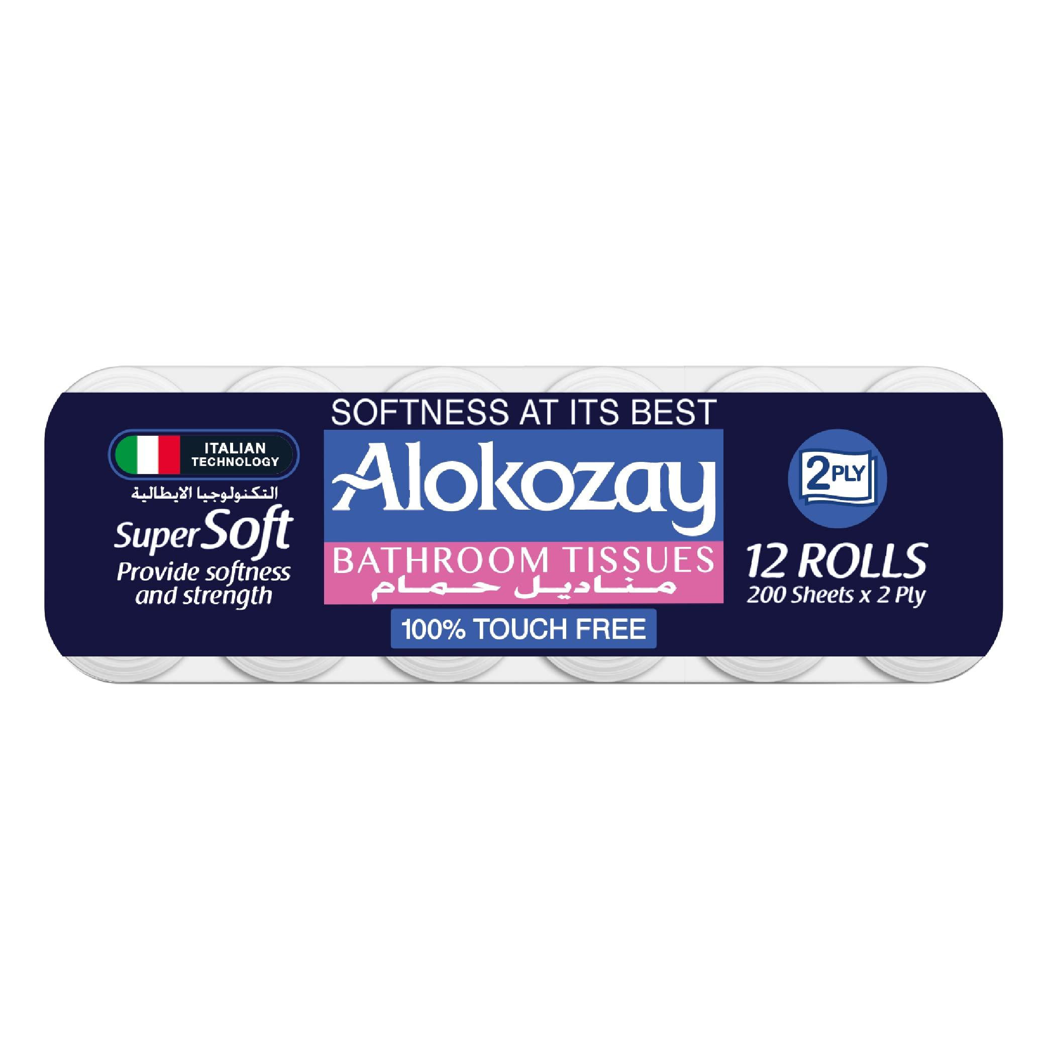 ALOKOZAY BATHROOM TISSUE 12S 200 SHEET