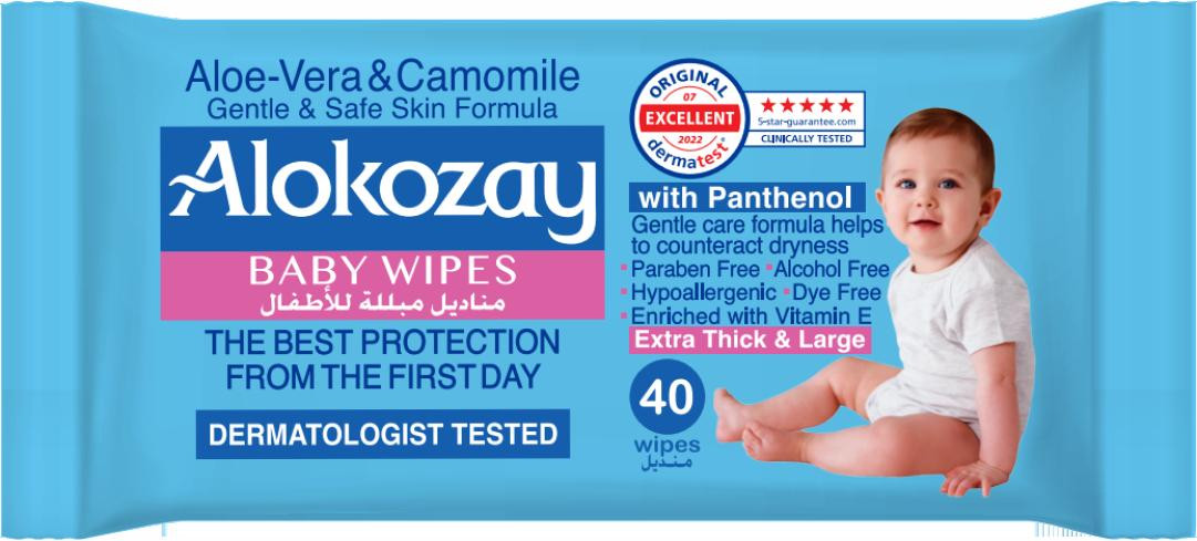 ALOKOZAY BABY WIPES 40PCS