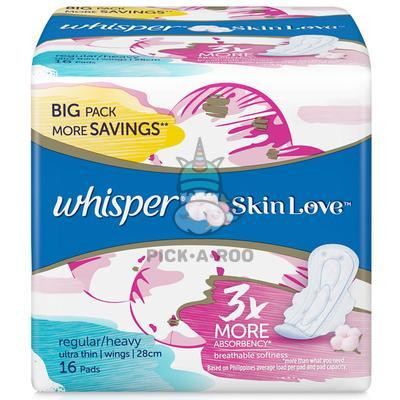WHISPER SKIN LOVE THIN HEAVY 16PADS