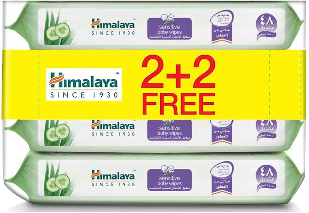 HIMALAYA SENSITIVE BABY WIPES 48S