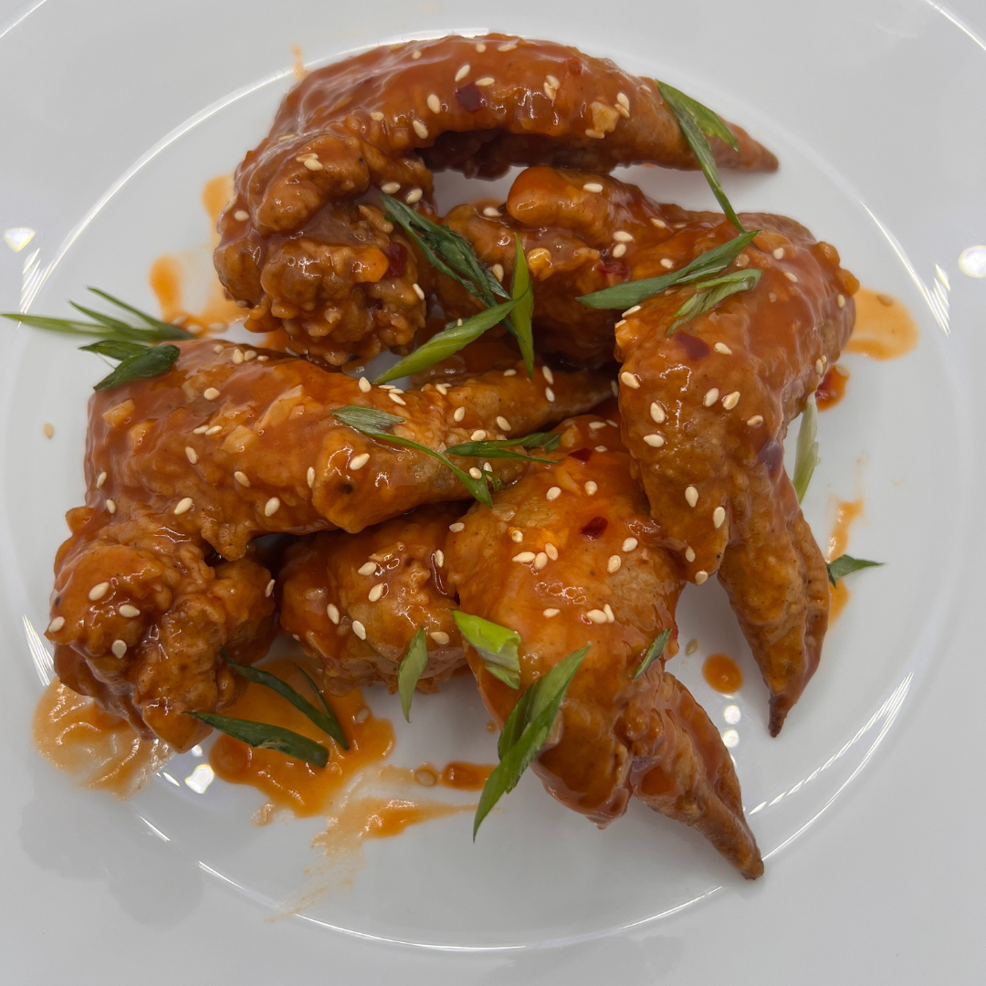 Mango Habaenro Chicken Wings With Rice