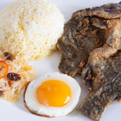 Tilapia Silog With Gulaman Juice