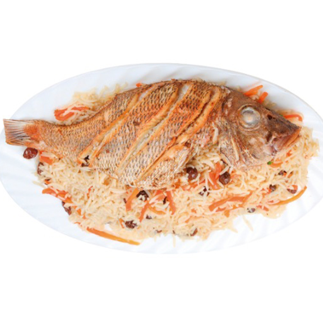 Afghani Pulao with Sherry Fish