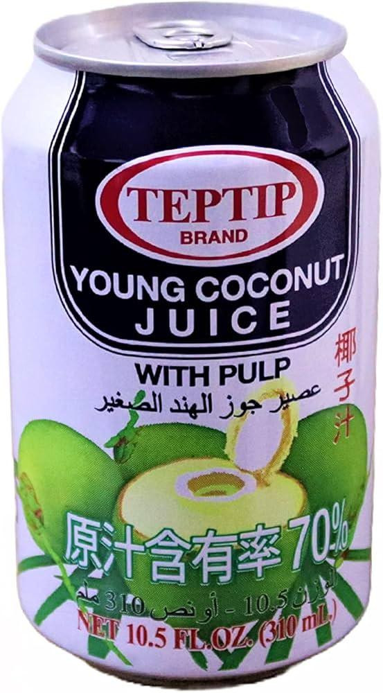 TEPTIP YOUNG COCONUT JUICE W/PULP 310ML