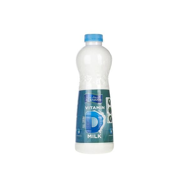 AL RAWABI VITAMIN D MILK FULL FAT 1 LTR