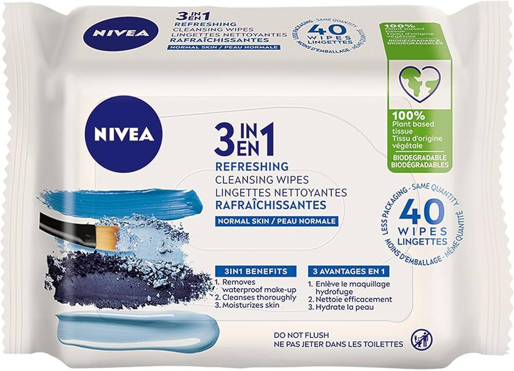 NIVEA 3IN1 CLEANING WIPES NORMAL 25