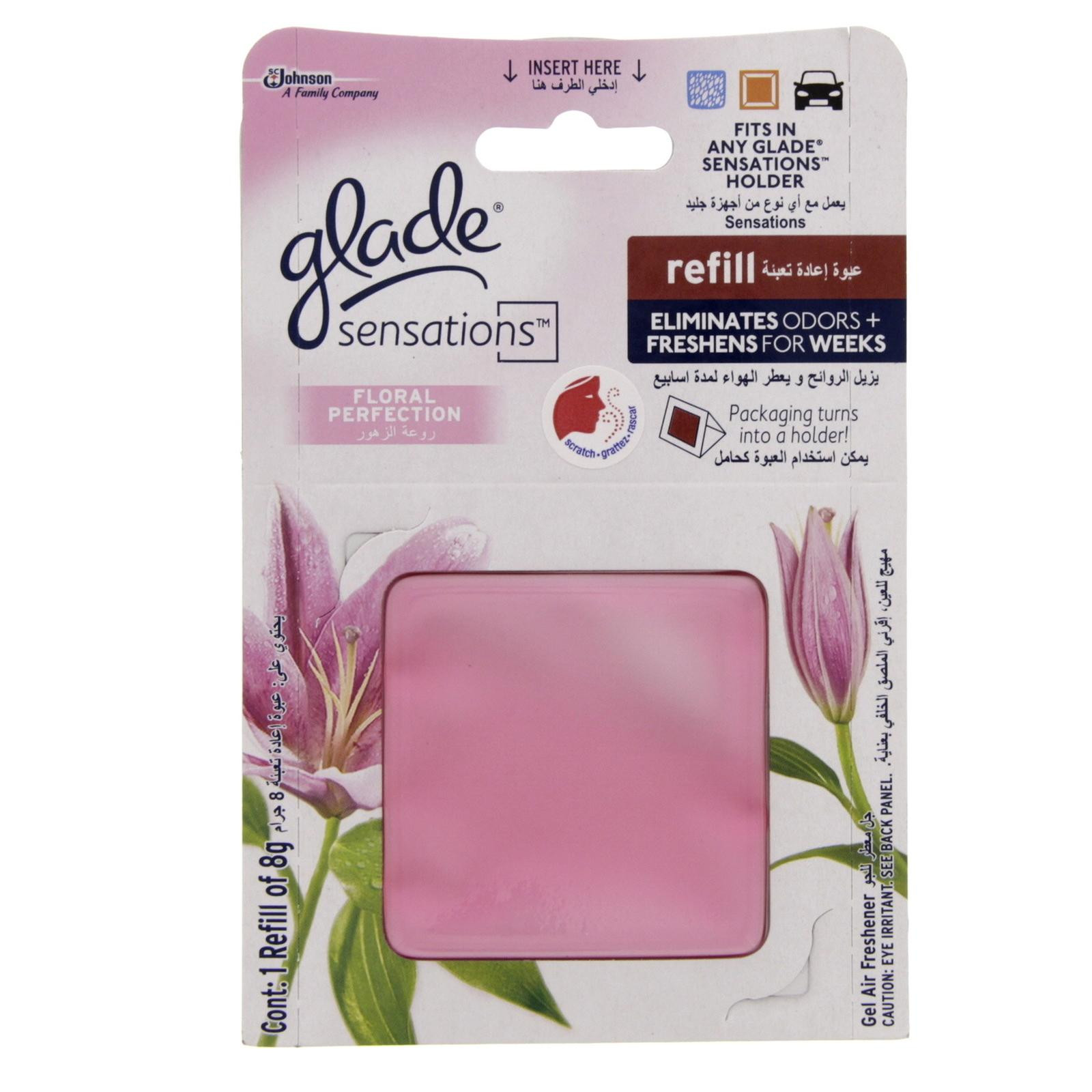 GLADE SENSATIONS REFILL FLORAL PERFECTION 8GM