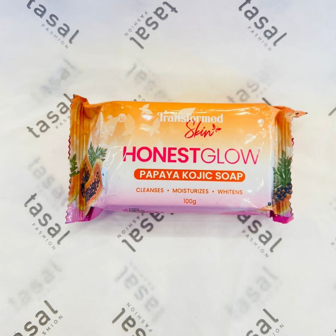 Honest Glow Trasnformed Skin HONEST GLOW Papaya Kojic Soap 100g