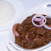 Beef Steak With Rice