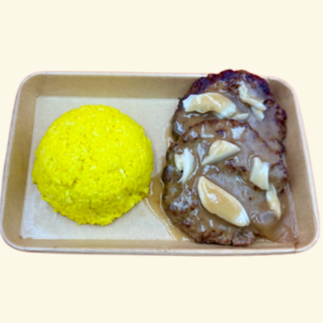 Burger Steak + Java Rice