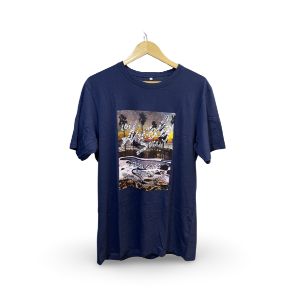 Men's Premium Slim Fit T-Shirt Vintage Style T-Shirt for Men Dark Blue T shirt
