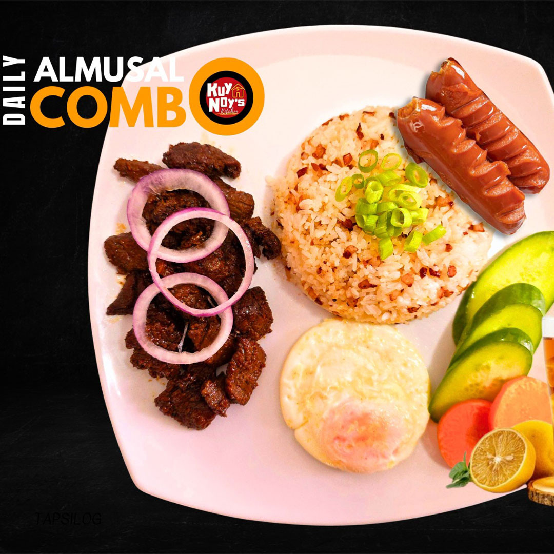 Almusal Combo (Fried Rice, Tapa, Egg, Hotdog, Drink)