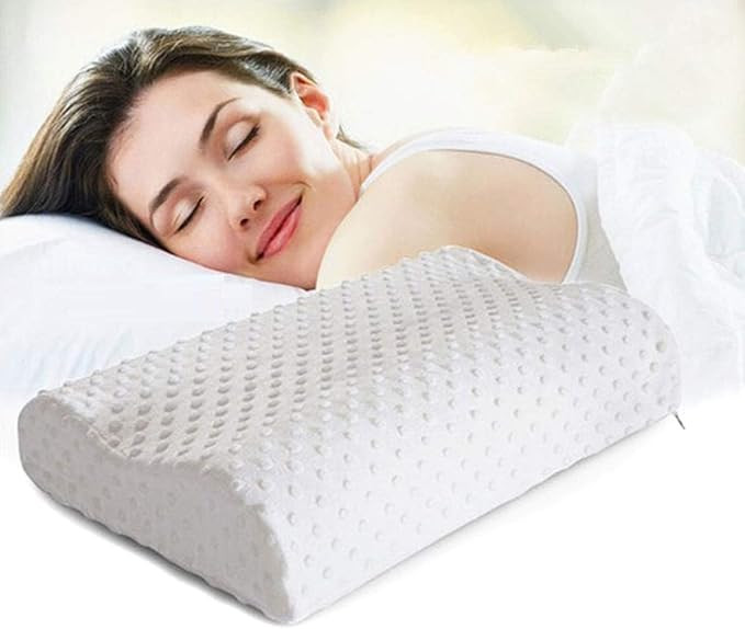 Memory Foam Pillow - Orthopedic Cervical Support for Restful Sleep Pillow with Removable Zipper Cover