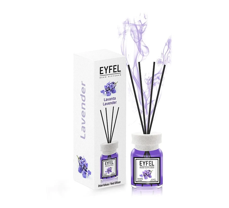 Eyfel Aroma Diffuser With Sticks - Lavender 120ml