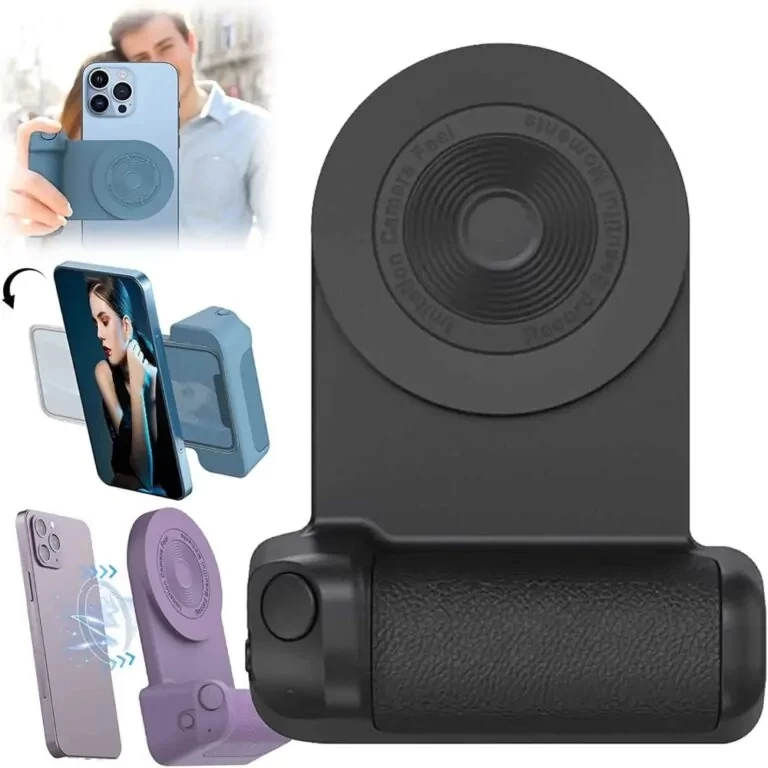 3 In 1 – Camera Holder Grip + Wireless Charging Stand + Bluetooth Handheld Selfie Stick