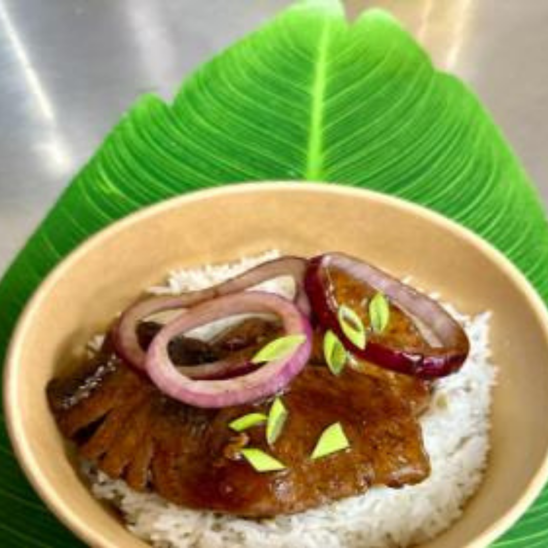 Tuna Loin Bistek Tagalog Rice Bowl