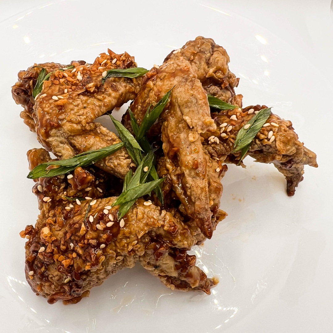 Honey Siracha Chicken Wings (With Rice)