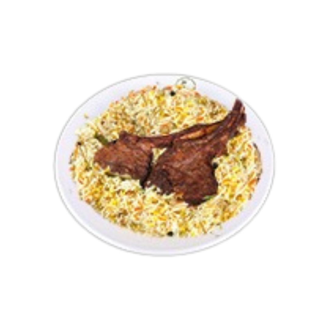 2 Pcs Lamb Chops with Rice