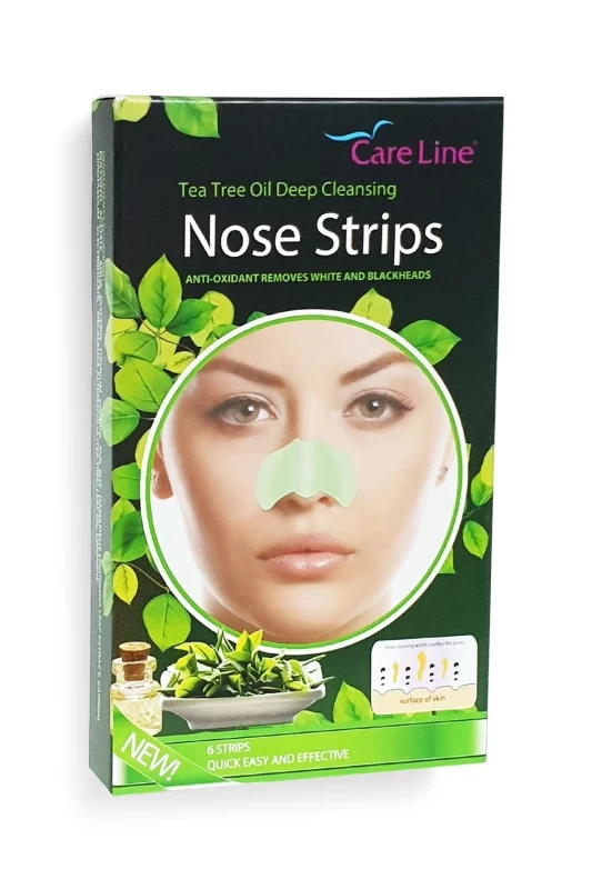 Care Line Tea Tree Oil Deep Cleansing Nose Strips 6pcs