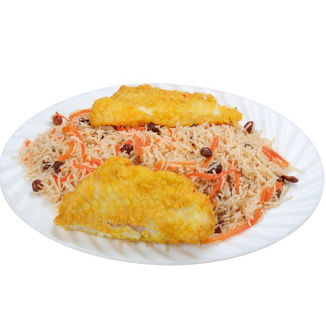 Afghani Pulao with Hamour Fish