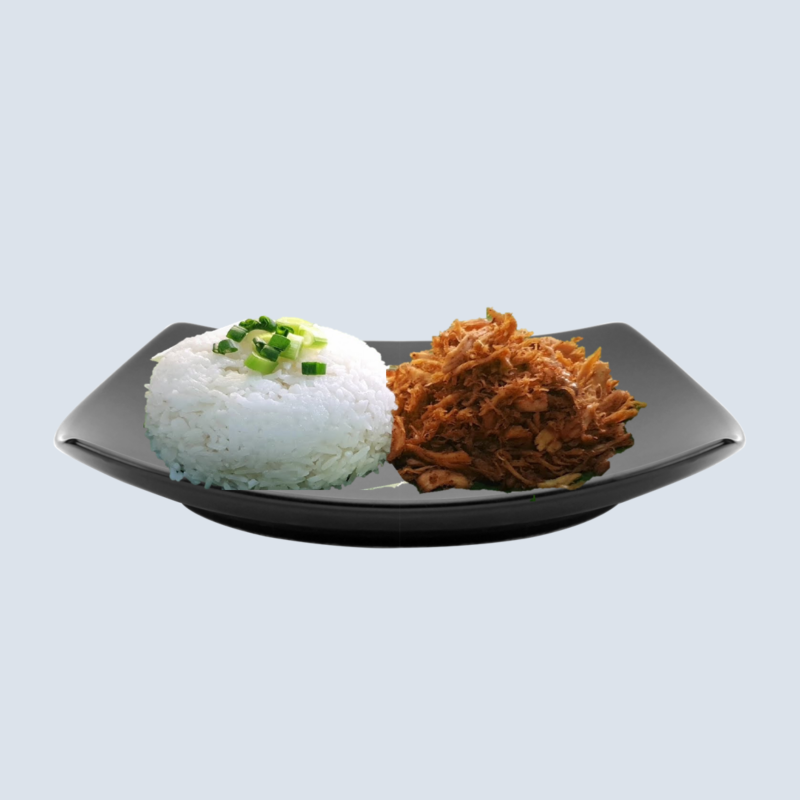 Chicken Pastil With Rice