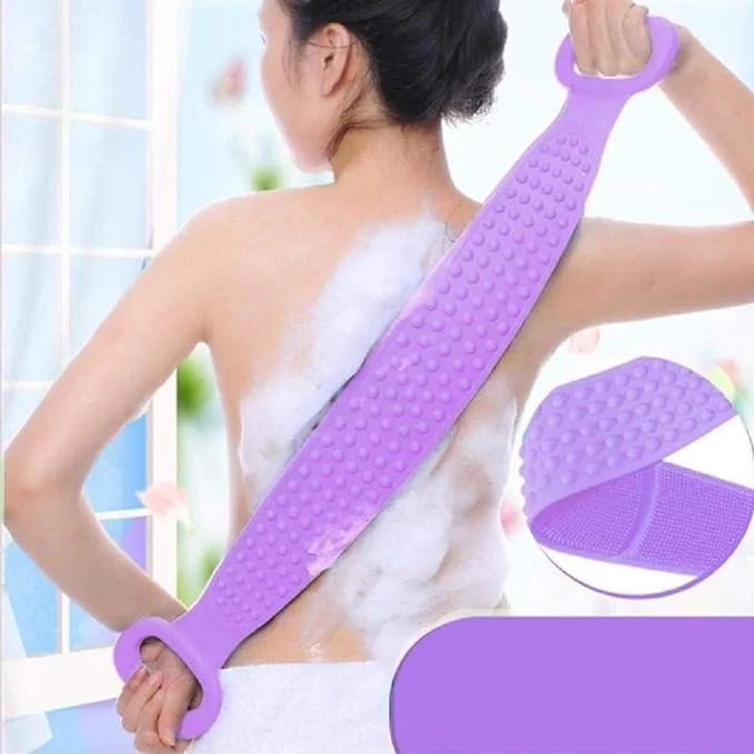 First Front Silicone Double Side Body Back Scrubber Belt
