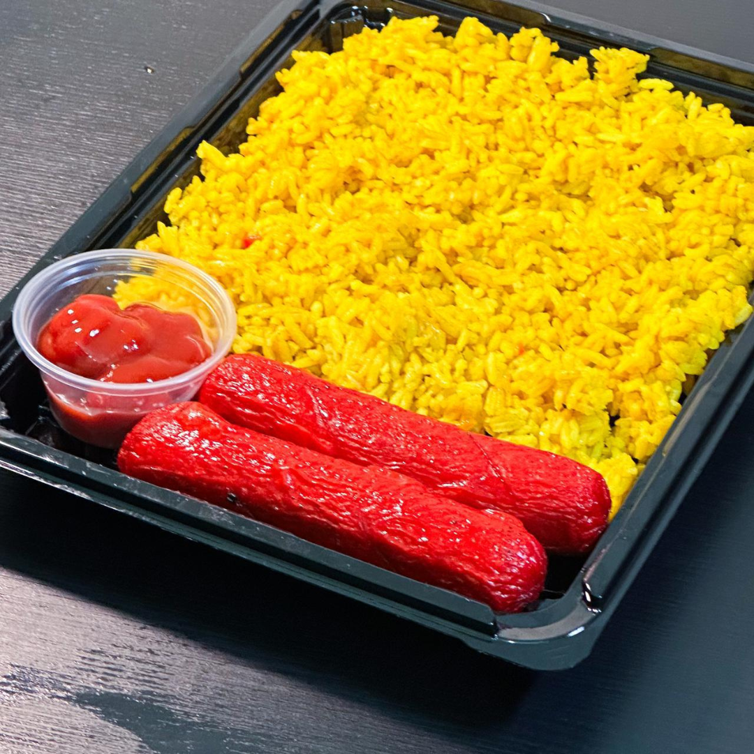 Tender Juicy Hotdog with Java Rice