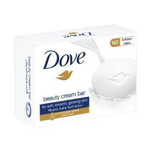 Dove Moisturising Soap Bar Nourishing Formula for All Skin Types, Original with ¼ Moisturising Cream, 125g - Single Pack