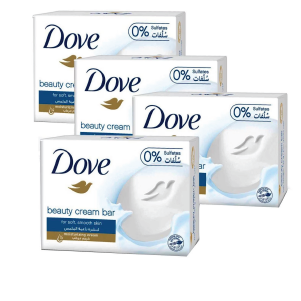 Dove Moisturising Soap Bar Nourishing Formula For All Skin Types Original With ¼ Moisturising Cream 125g Pack of 4