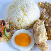 Fish Fillet Silog With Gulaman Juice