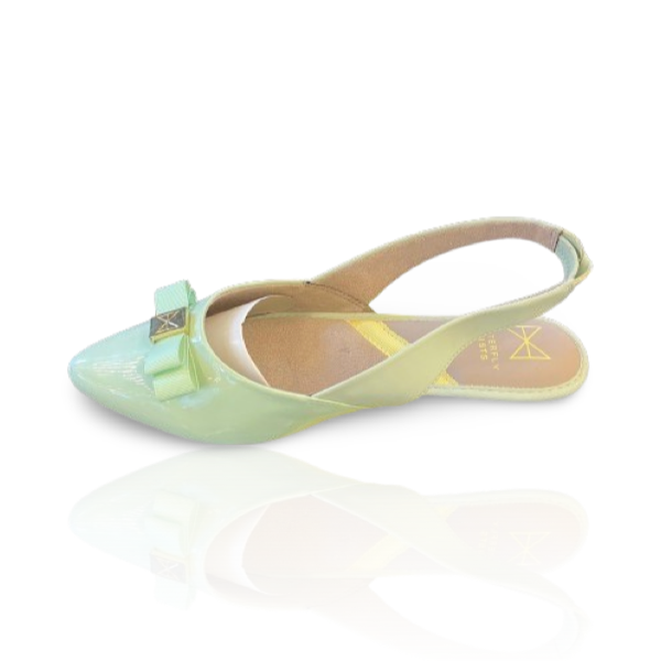 Maren Aqua Patent Ballet Flats Stylish and Comfortable Women's Shoes Fashionable Ballerinas