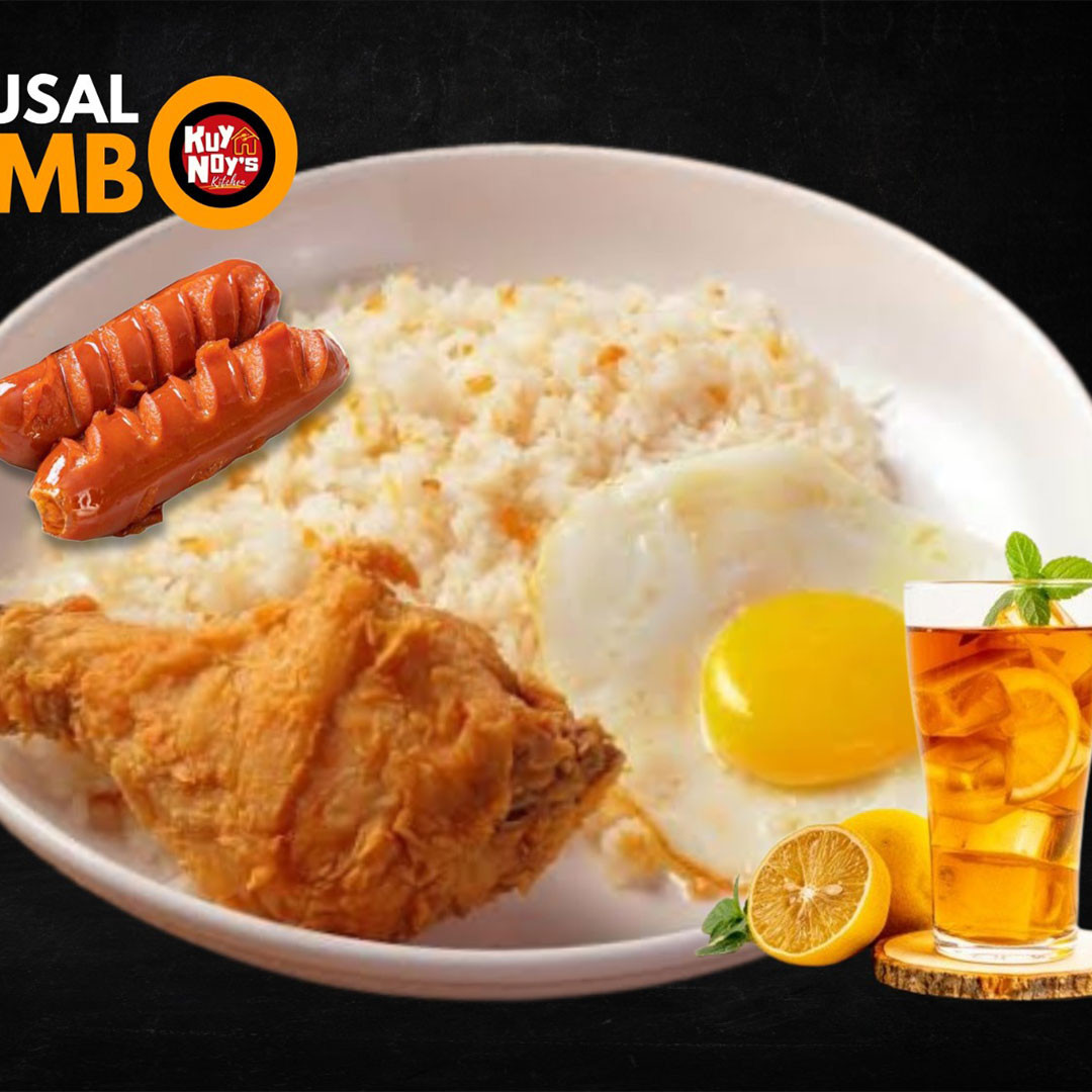 Almusal Combo (Fried Rice, Fried Chicken, Egg, Hotdog, Drink)