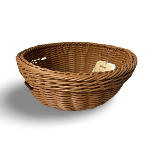 Round Storage Basket For Home Storage Box Cabinet Organizer Basket Storage Box - Brown & Chocolate 12*8 Inches