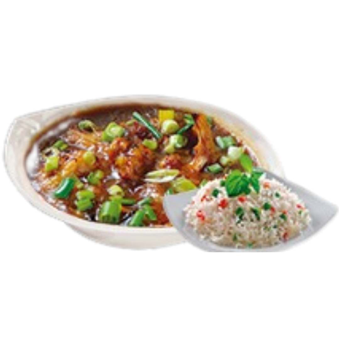 Chicken Manchurian with Fried Rice